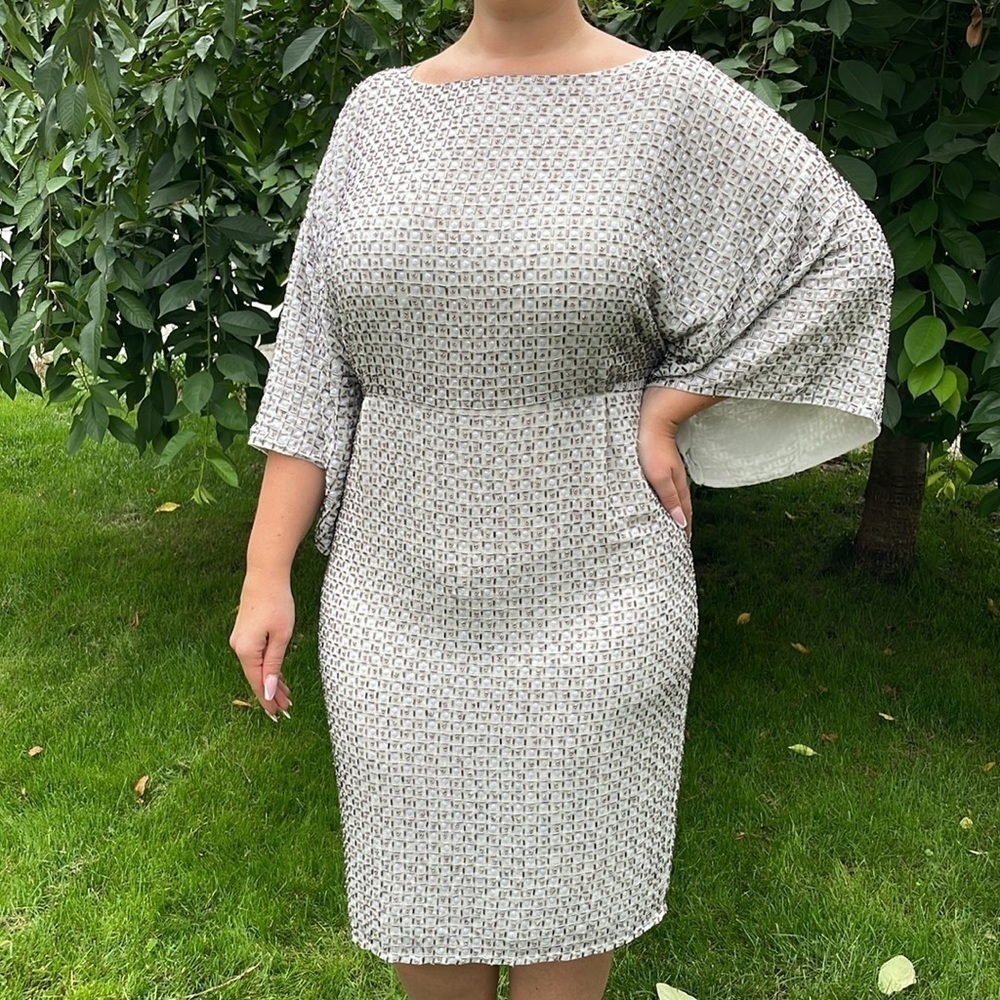 ASOS RED CARPET 16 Sequin Grid Kimono Midi Dress - Picture 13 of 13